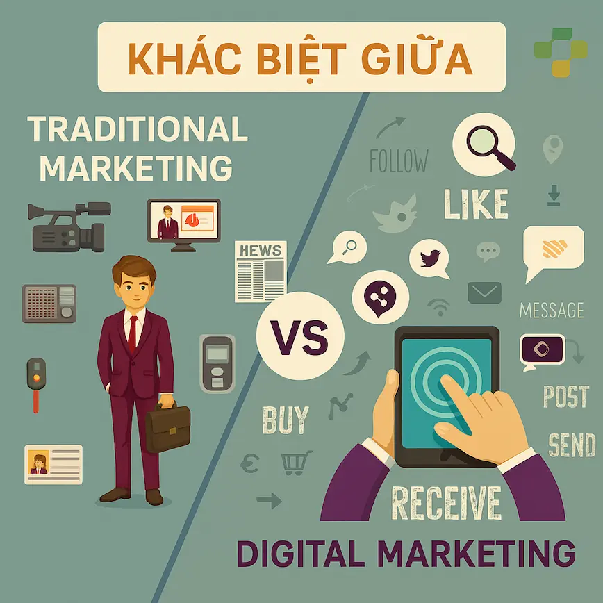 So sánh Content Marketing và quảng cáo truyền thống